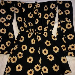sunflower romper